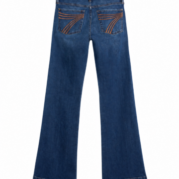 Dark Indigo High Rise Wide Leg Jeans