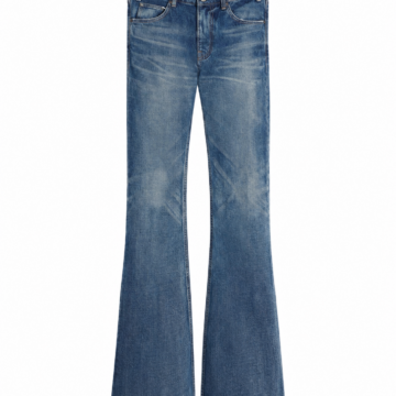 Medium Wash Blue Flared Leg Jeans